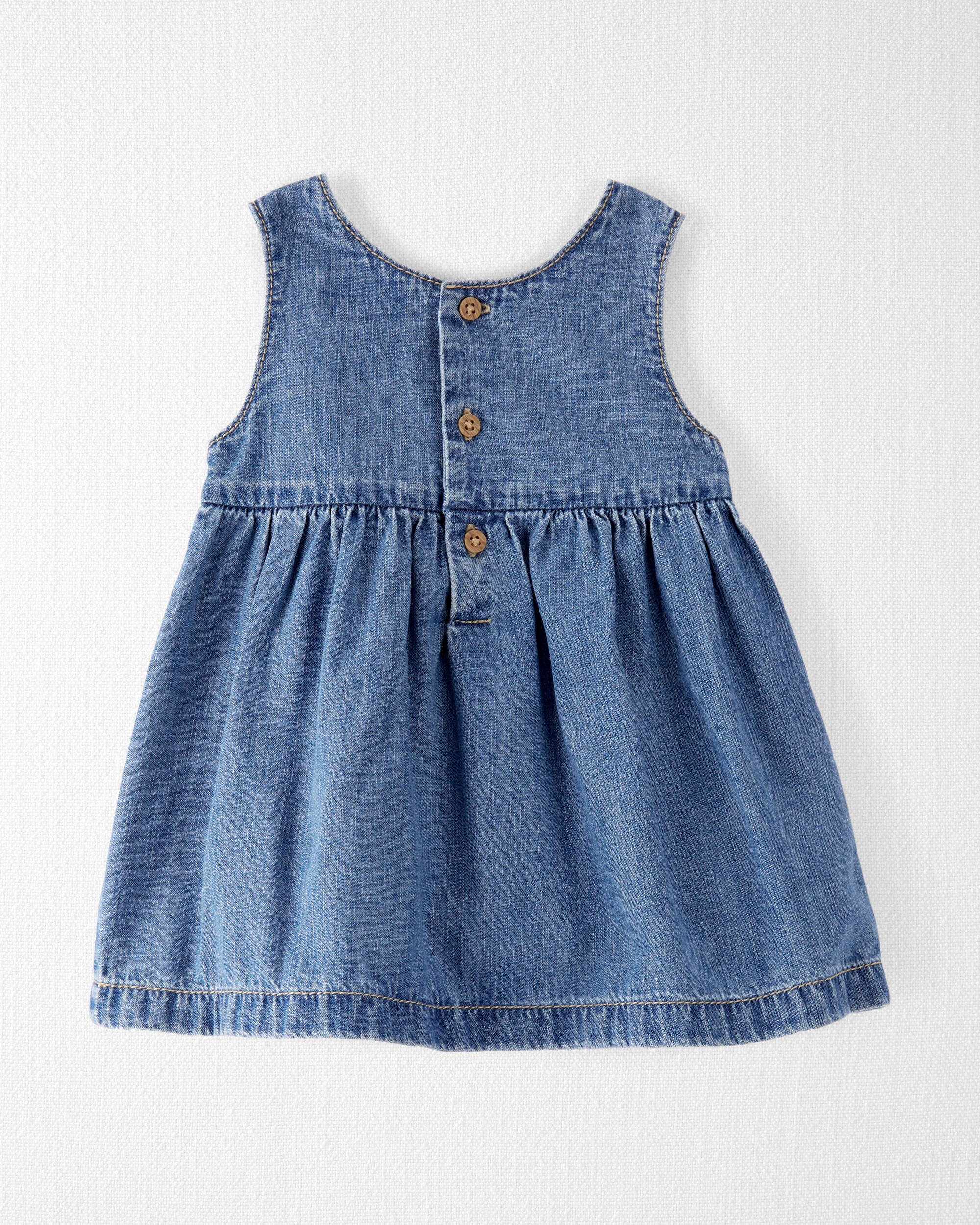 Baby Organic Cotton Chambray Pocket Dress Little Planet Carter s