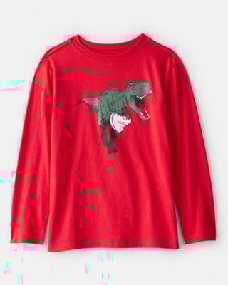 Boys Smores Long-Sleeve Graphic Tee - Brown
