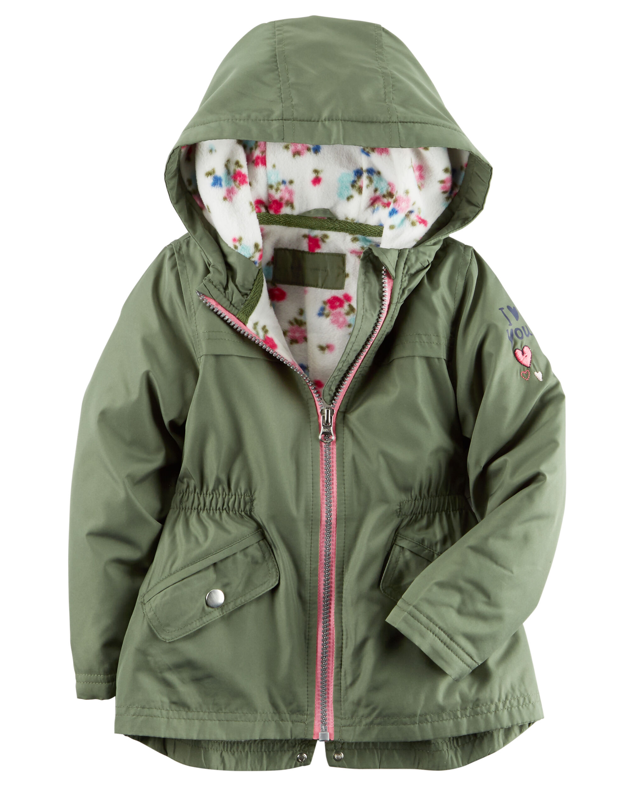 fleece lined anorak jacket