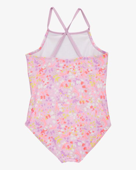 Girls 2-Piece Printed 1-Piece Swimsuit & Short Set