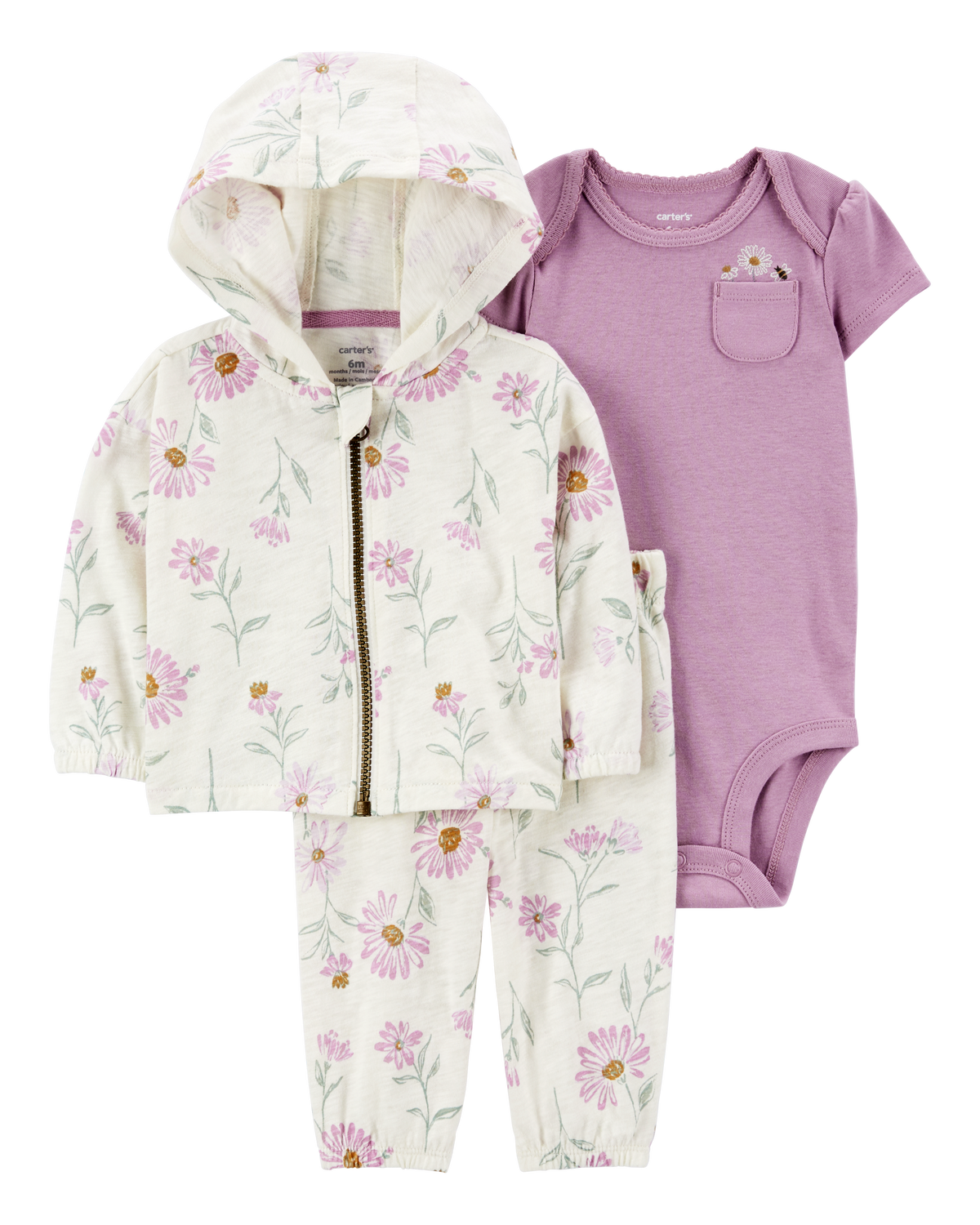 Carter's Baby Boy 3-Piece Sea Animal Bodysuits & Pant Set - Blue