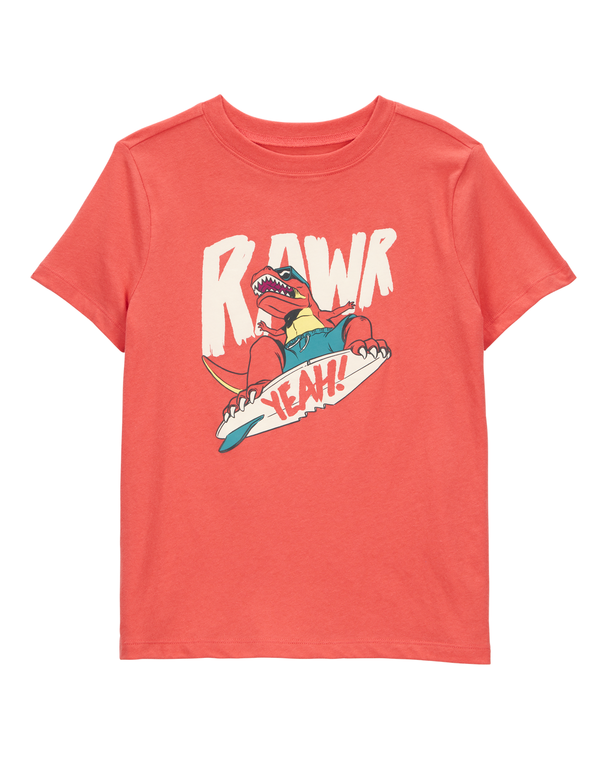Boys Dinosaur Skateboard Graphic Tee - Orange - Carter's