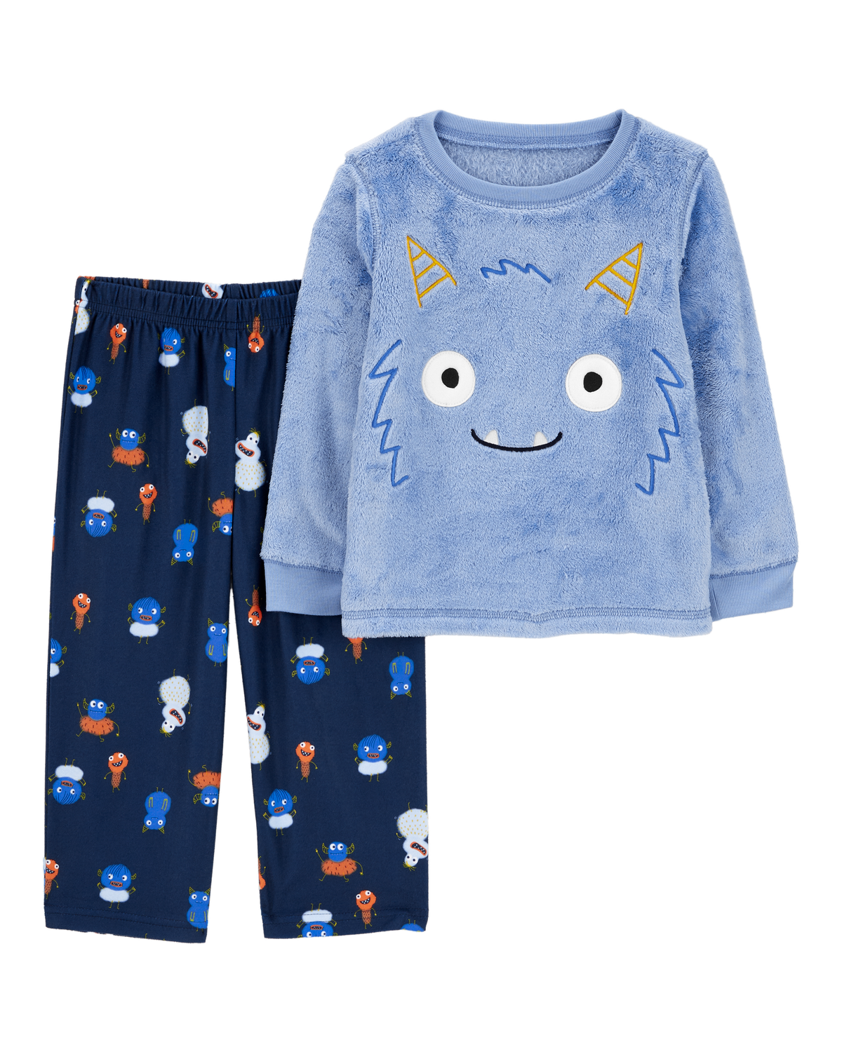 Toddler 2-Piece Fuzzy Velboa Monster Pajamas - Carter's