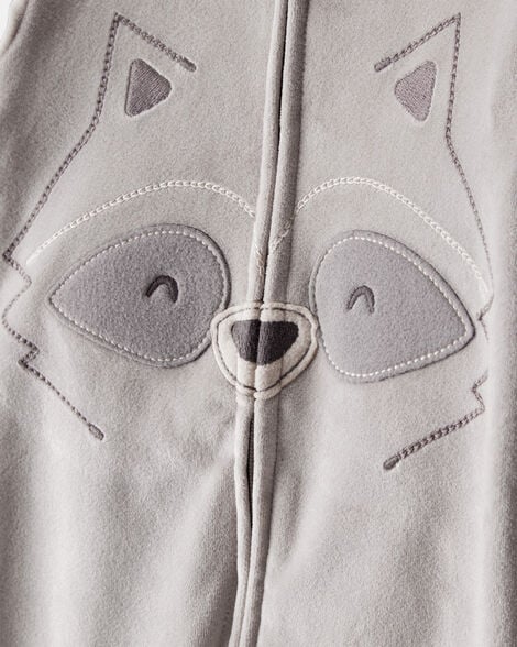Toddler Boy Raccoon DreamPlush Snug Fit Long-Sleeve Pajamas - Grey