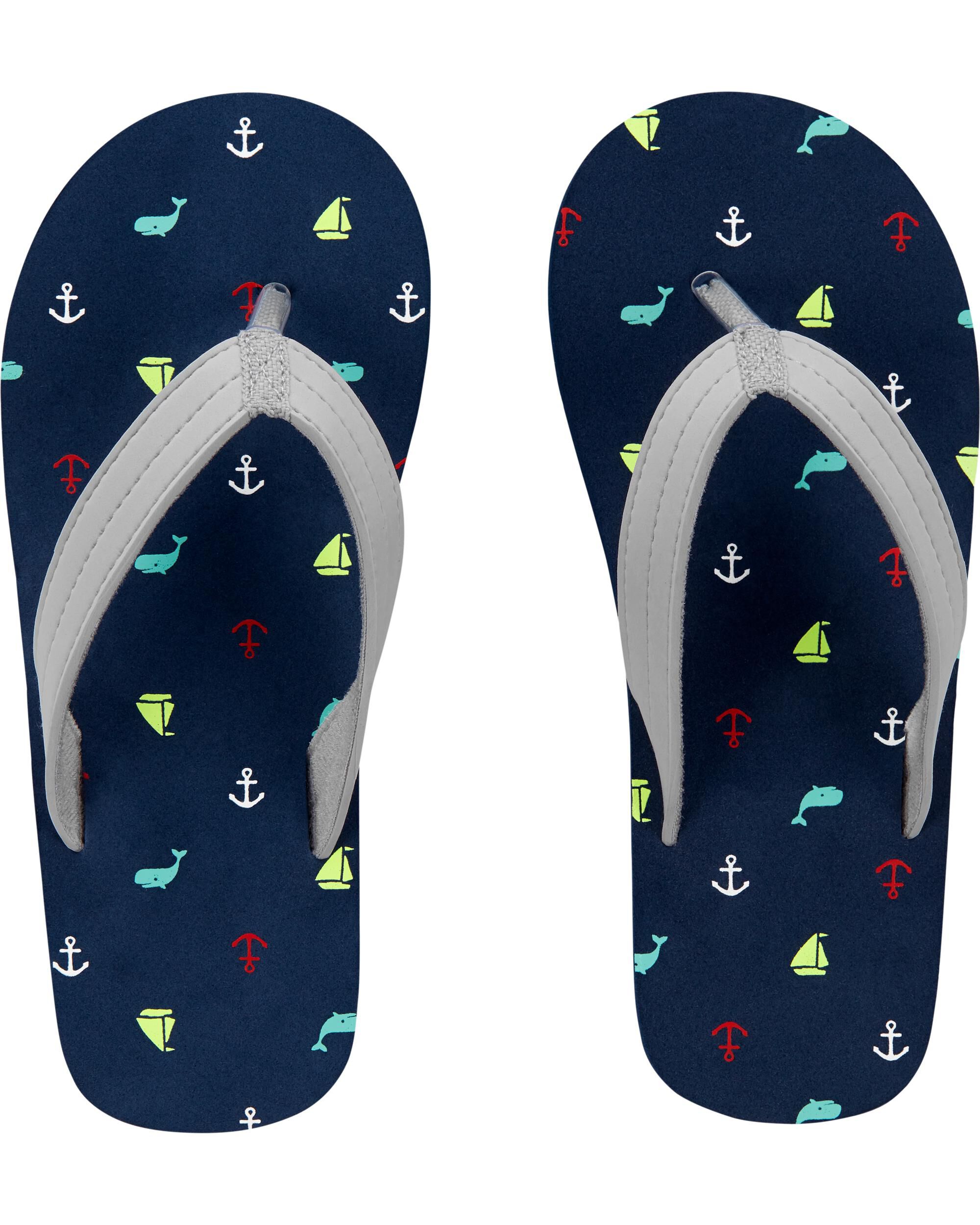 tory burch printed thin flip flops