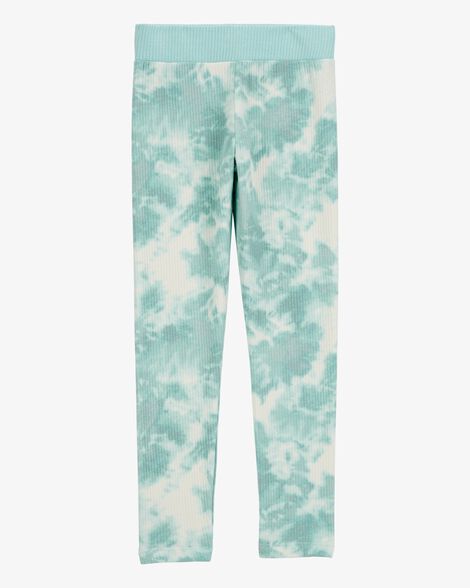  Product image 2 of Kid Tie Dye Ribbed Leggings - Blue