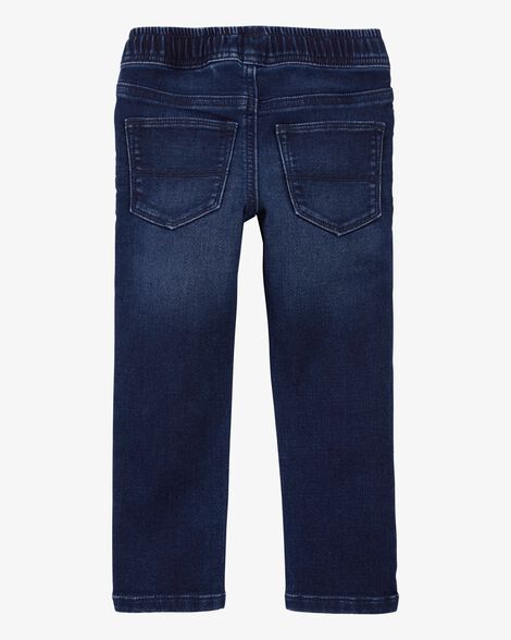 Product image 2 of Toddler Knit-Like Denim Drawstring Jeans