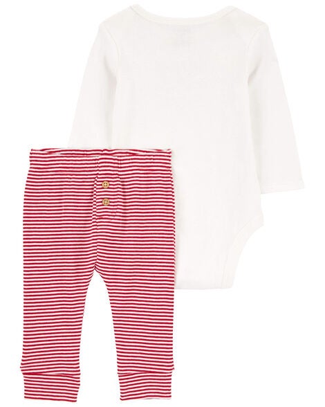  Product image 3 of Baby 2-Piece My First Valentine's Day Bodysuit Pant Set