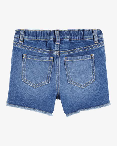  Product image 2 of Baby Daisy Print Iconic Denim Short - Blue Ozone Wash