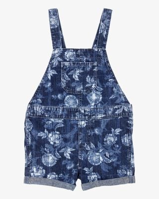 Product image 1 of Baby Iconic Denim Floral Shortalls - Blue