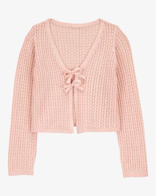Product image 1 of Kid Tie Cardigan Top - Pink