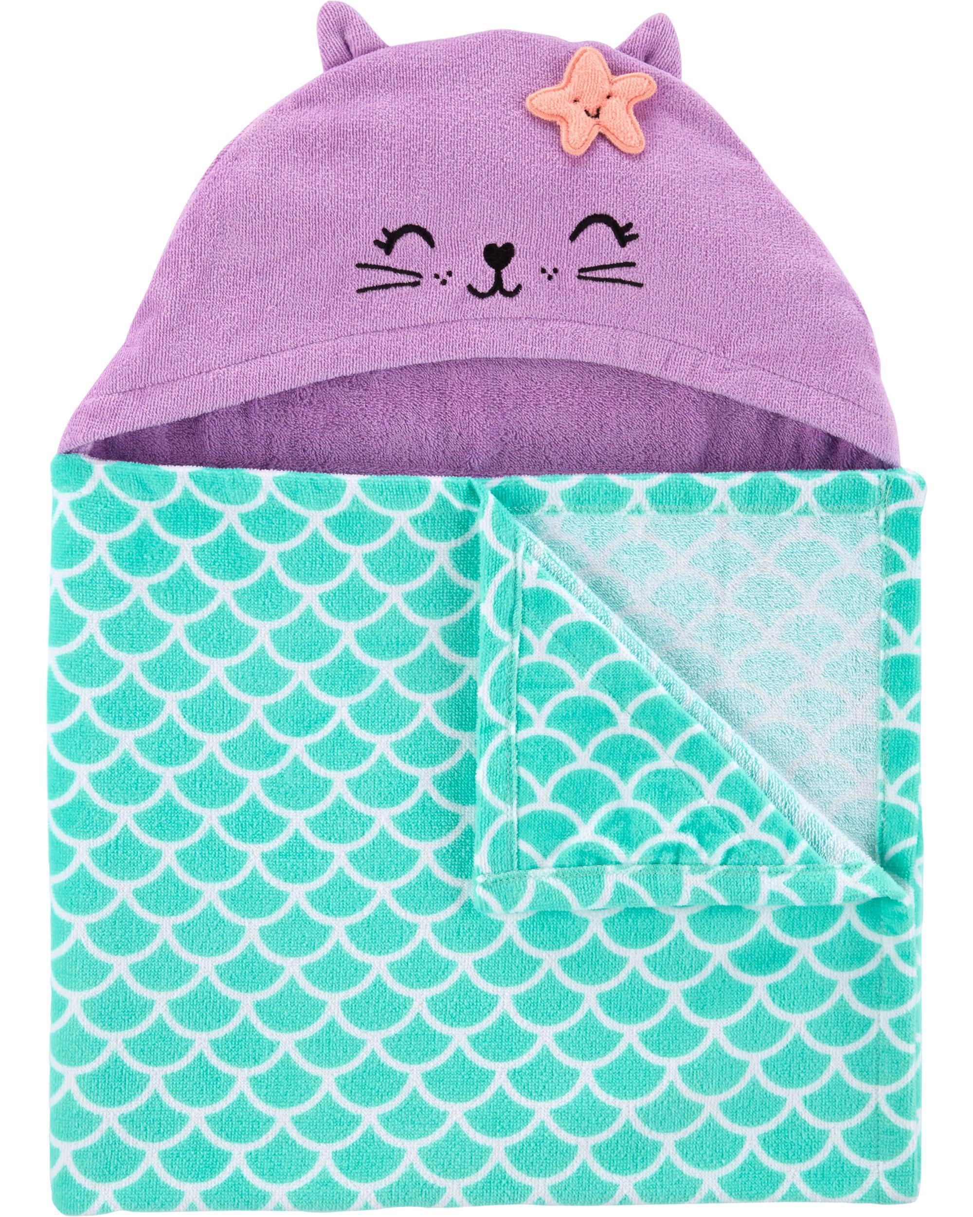 cat hooded towel