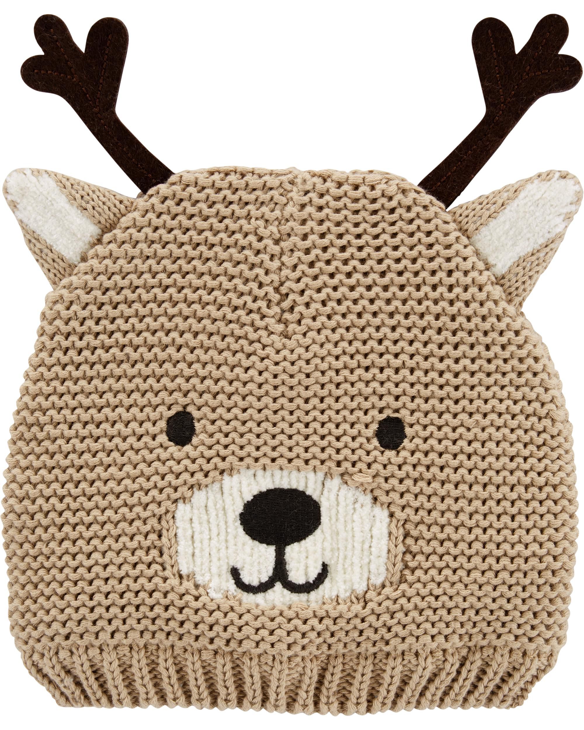 reindeer knit hat