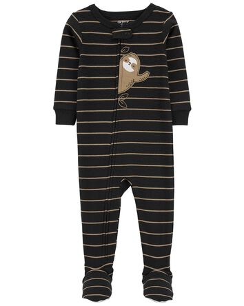 Toddler 1-Piece Sloth 100% Snug Fit Cotton Footie Pajamas