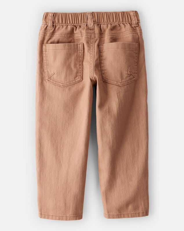 Product image 2 of Toddler Boy 100% Cotton Pull-On Fashion Pants - Tan