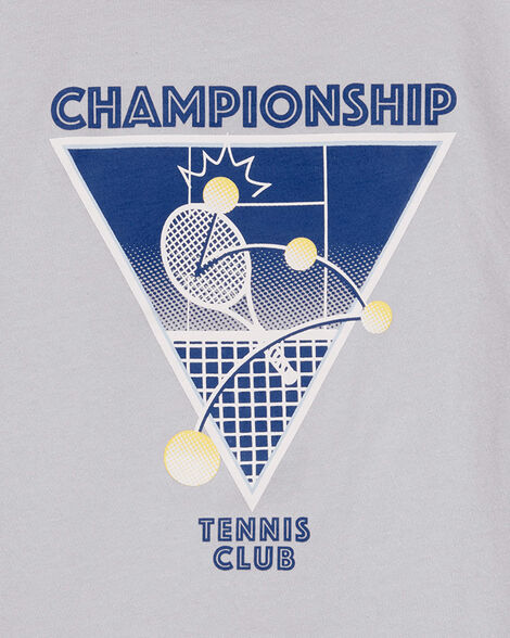  Product image 2 of Kid Tennis Short-Sleeve Graphic Tee - Grey