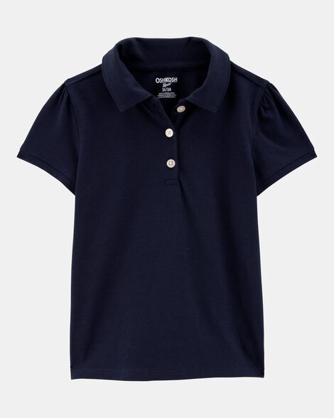 Toddler Pique Uniform Polo Shirt - Navy