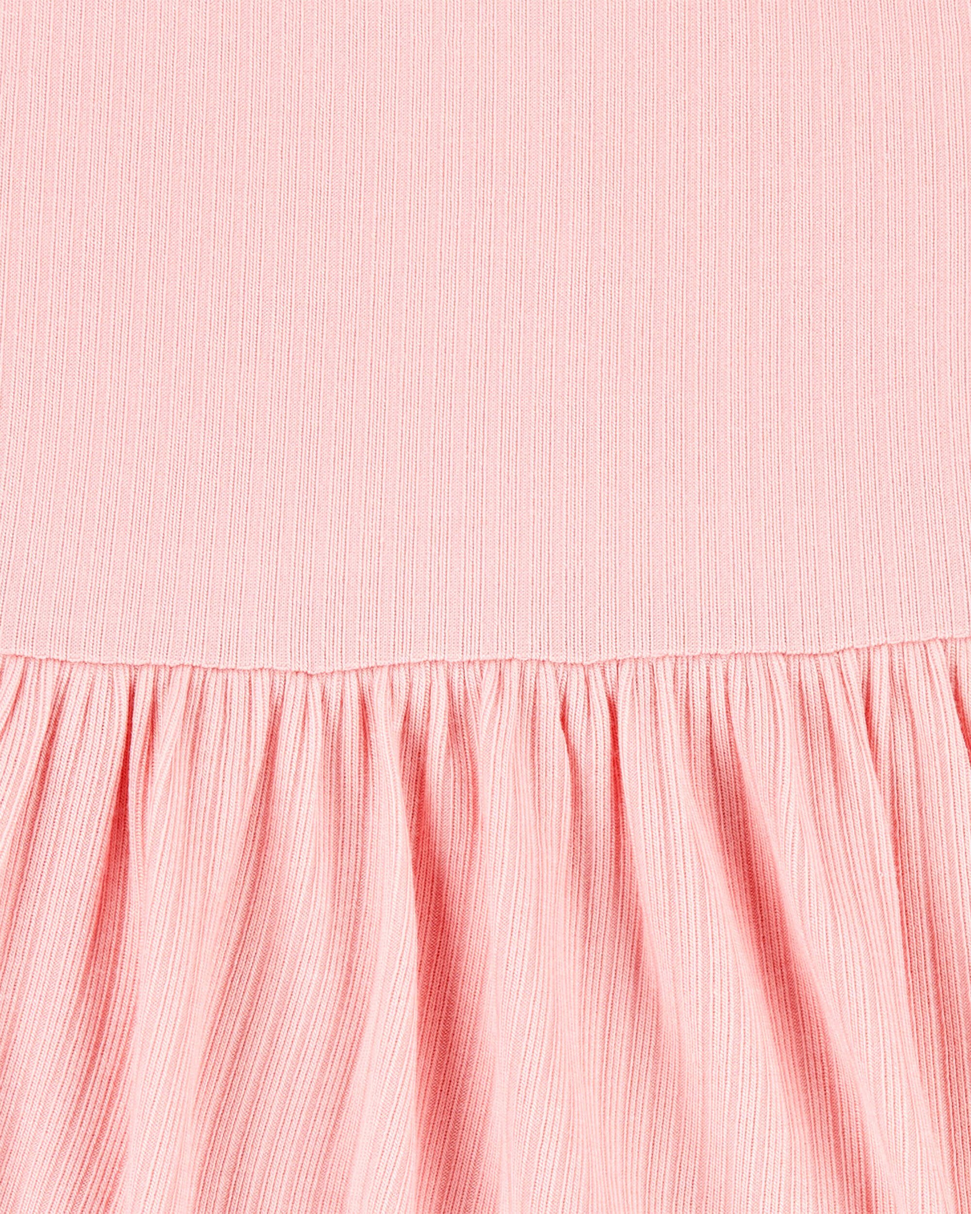 Baby Girl Solid PurelySoft Bodysuit Dress - Pink