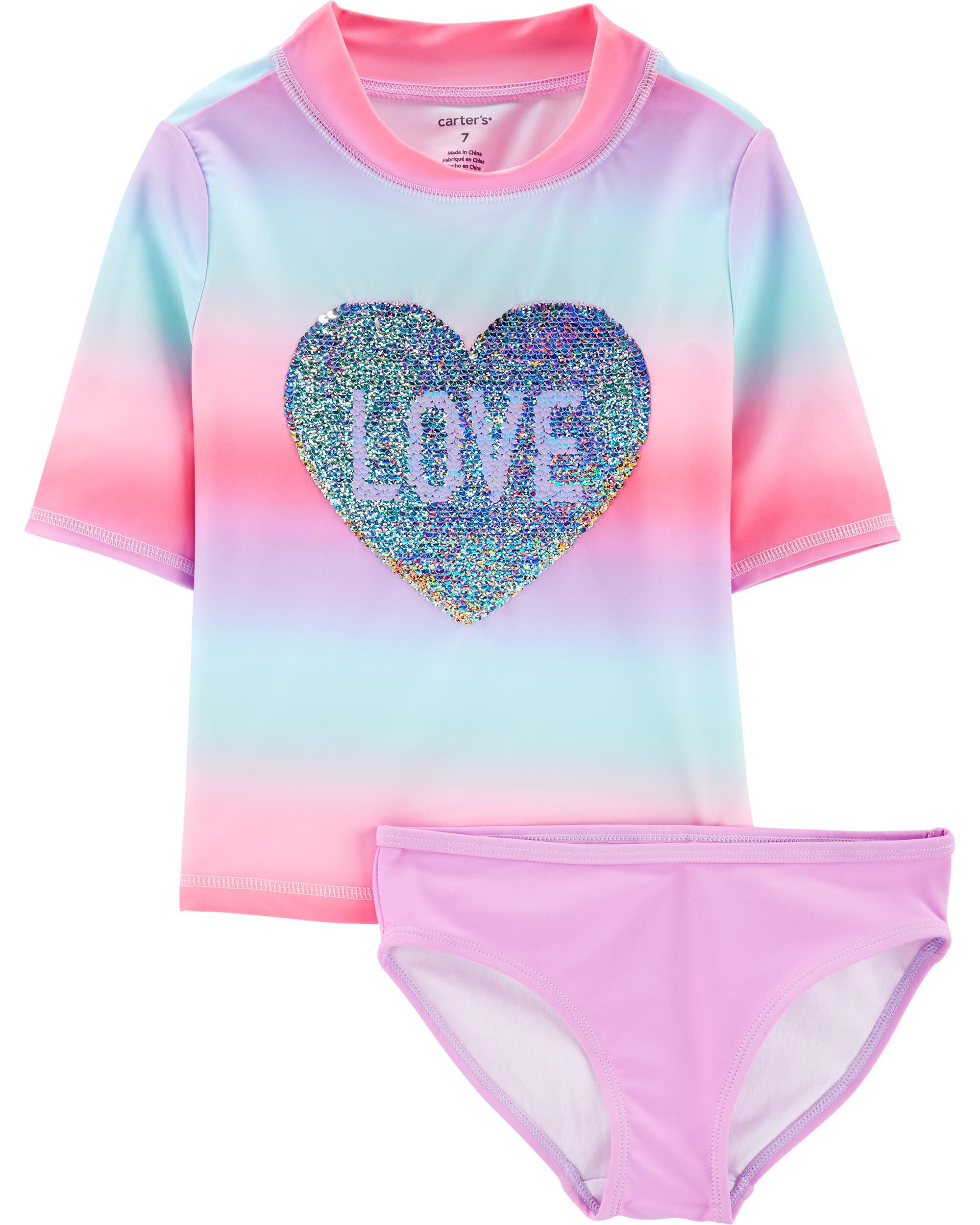 *DOORBUSTER* Carter's Flip Sequin 2-Piece Rashguard Set