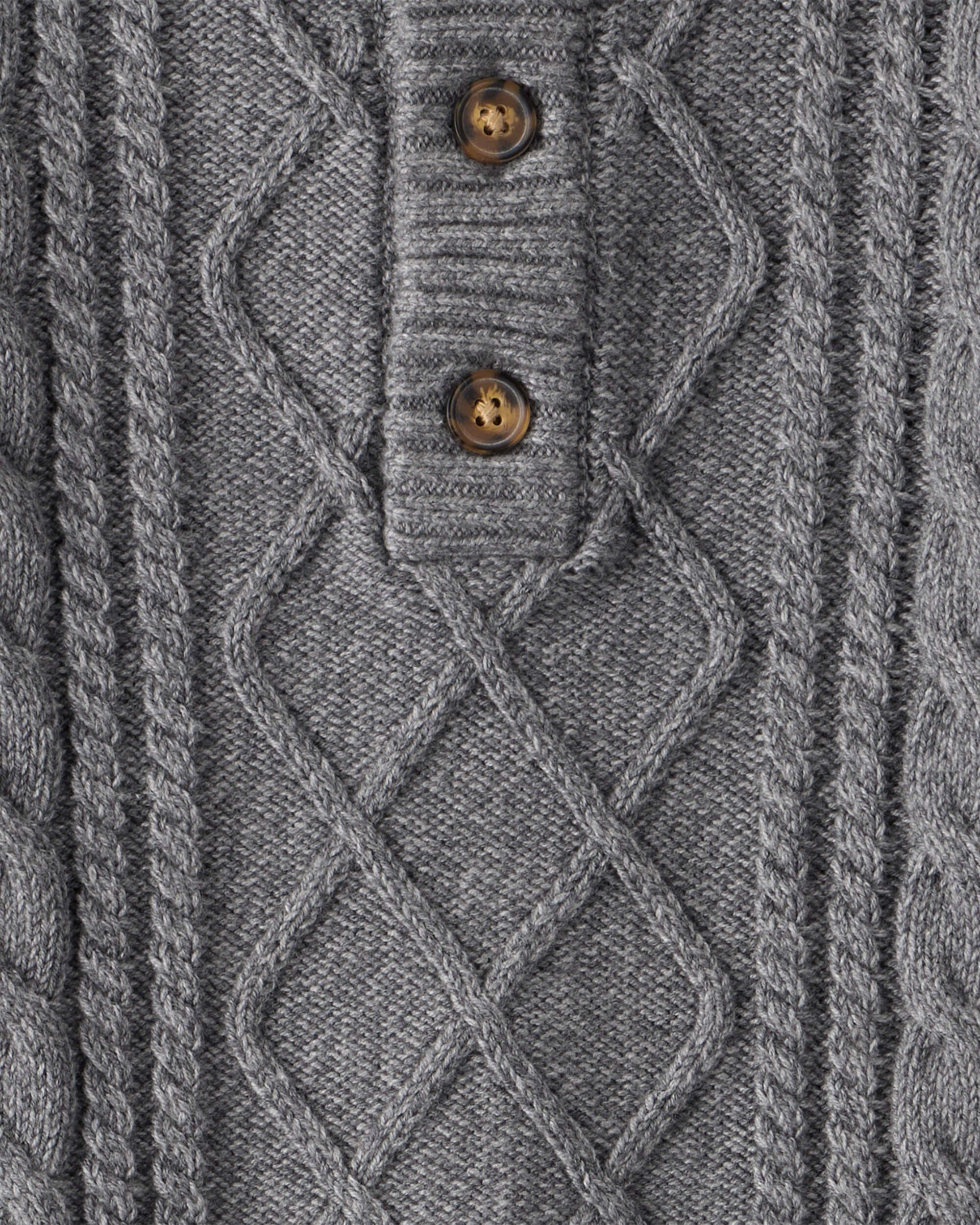 Toddler Boy Cable-Knit Long-Sleeve Sweater