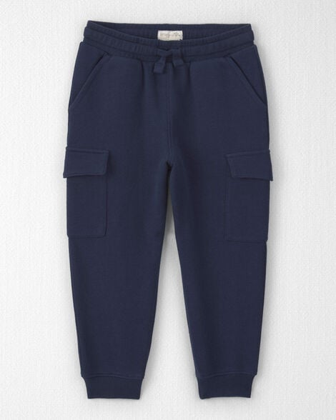 Toddler Boy Organic Cotton French Terry Cargo Pants