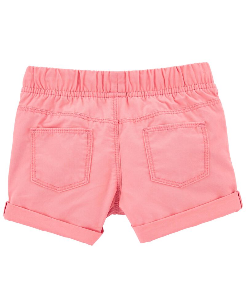 Pink Baby Pull-On Cotton Shorts | carters.com