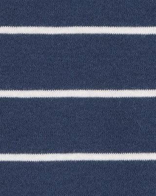 Product image 2 of Toddler Striped Snug Fit Cotton 1-Piece Pajamas - Navy