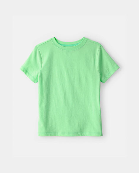 kids solid t-shirt - green