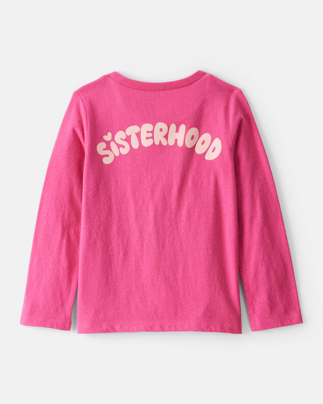 Product image 2 of Toddler Girl Sisterhood Long-Sleeve Graphic Tee - Pink