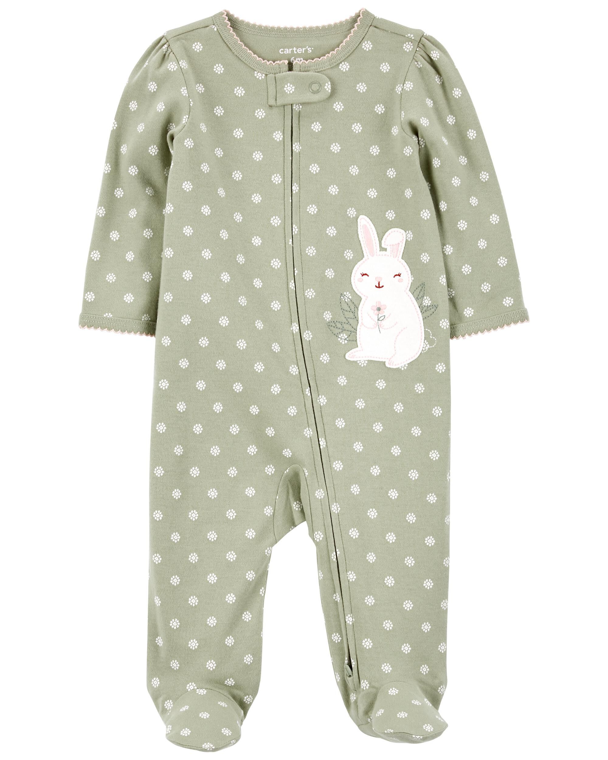 Bunny 2 Way Zip Cotton Sleep Play Pajamas Carter s Carter s