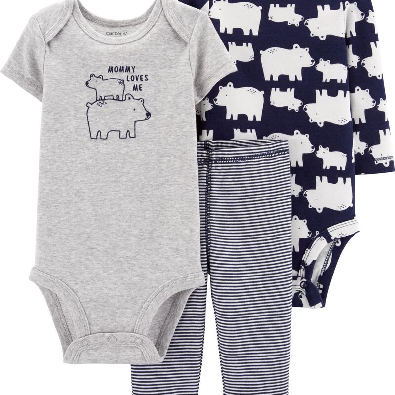 3 Piece Polar Bear Little Character Set Carters Com