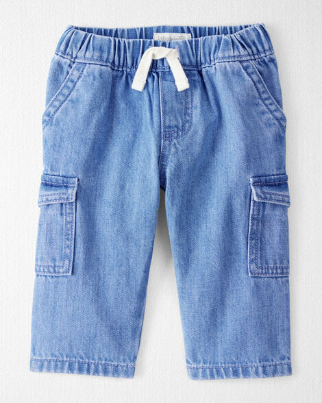 Baby Organic Cotton Denim Cargo Pants