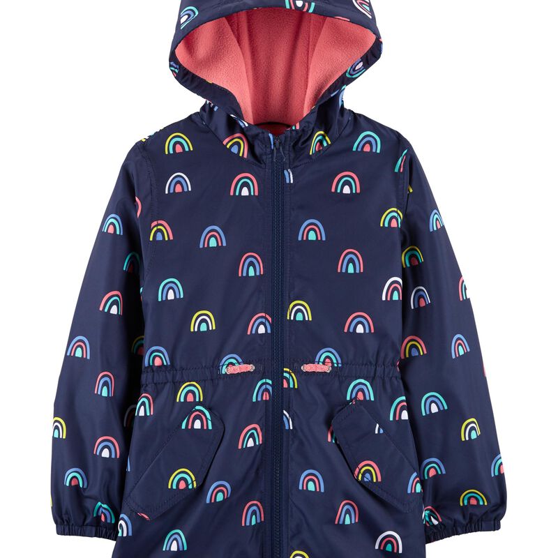 Rainbow FleeceLined Water Resistant Jacket