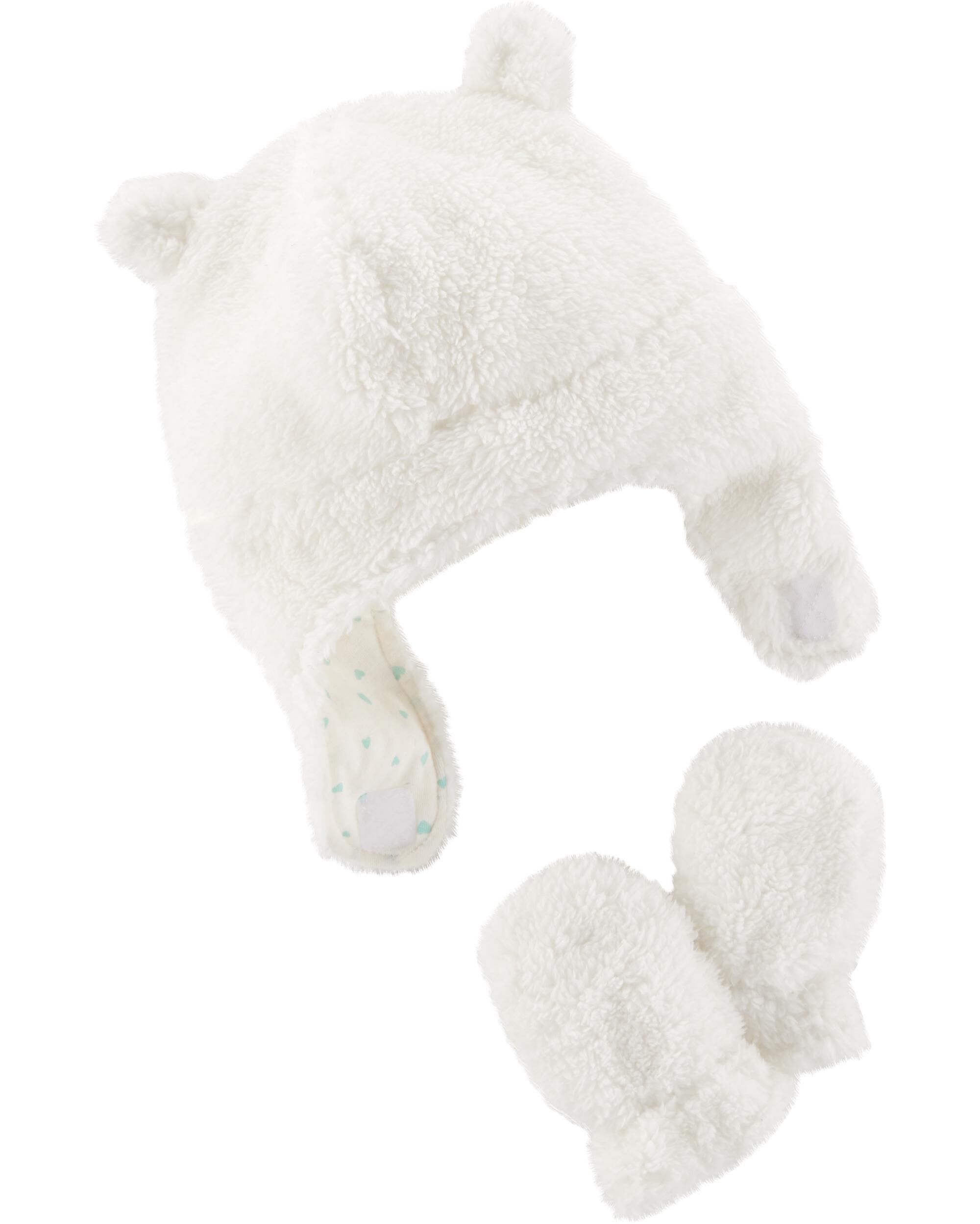 baby girl hat mitten set