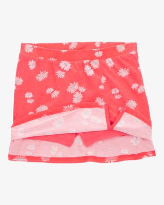 Product image 2 of Girls Floral Pull-On Golf Skort - Orange