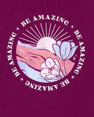 Product image 2 of Kid Waffle Knit Long-Sleeve Tee - Burgundy