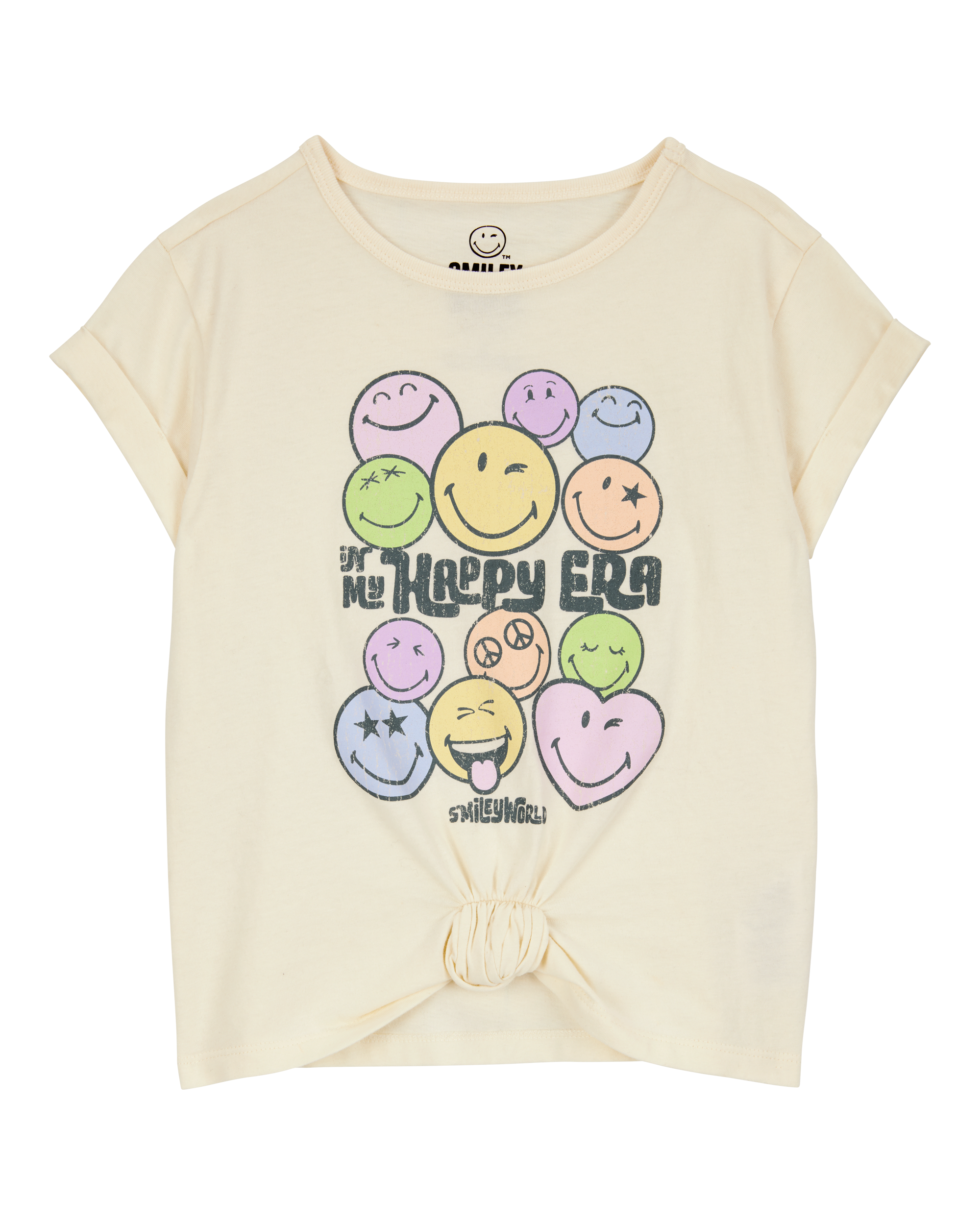 Girls SmileWorld Graphic Tee - Cream