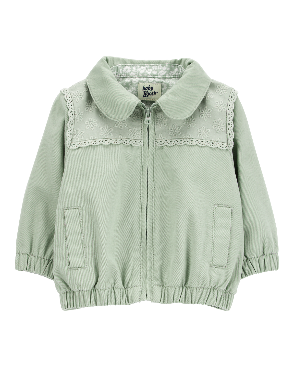 Baby Zip-Up Eyelet Woven Jacket - OshKosh | Carter's Baby Zip-Up Eyelet Woven Jacket - OshKosh | Carter's