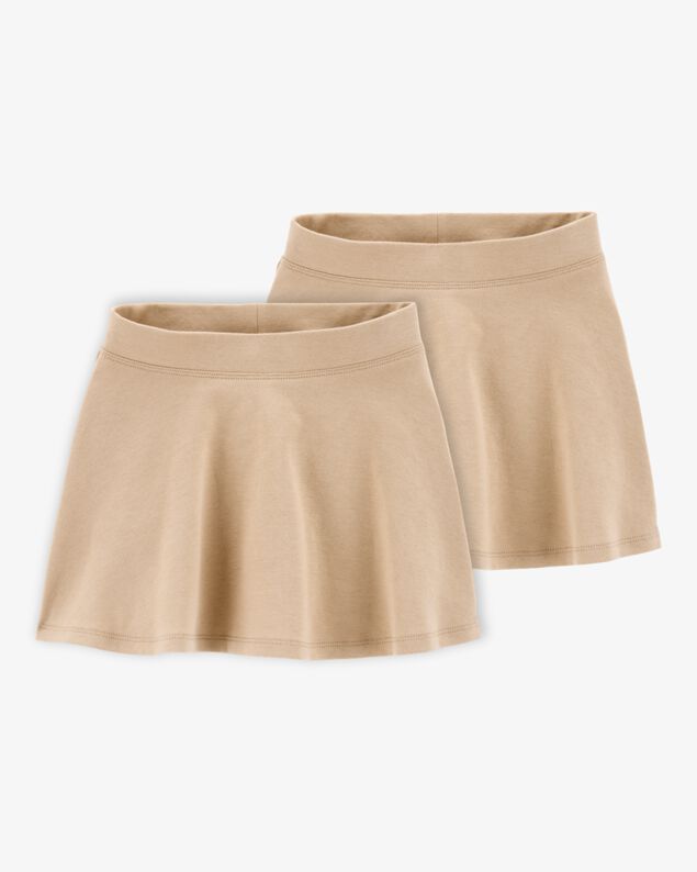Product image 1 of Toddler 2-Pack Ponte Knit Uniform Skirts - Khaki