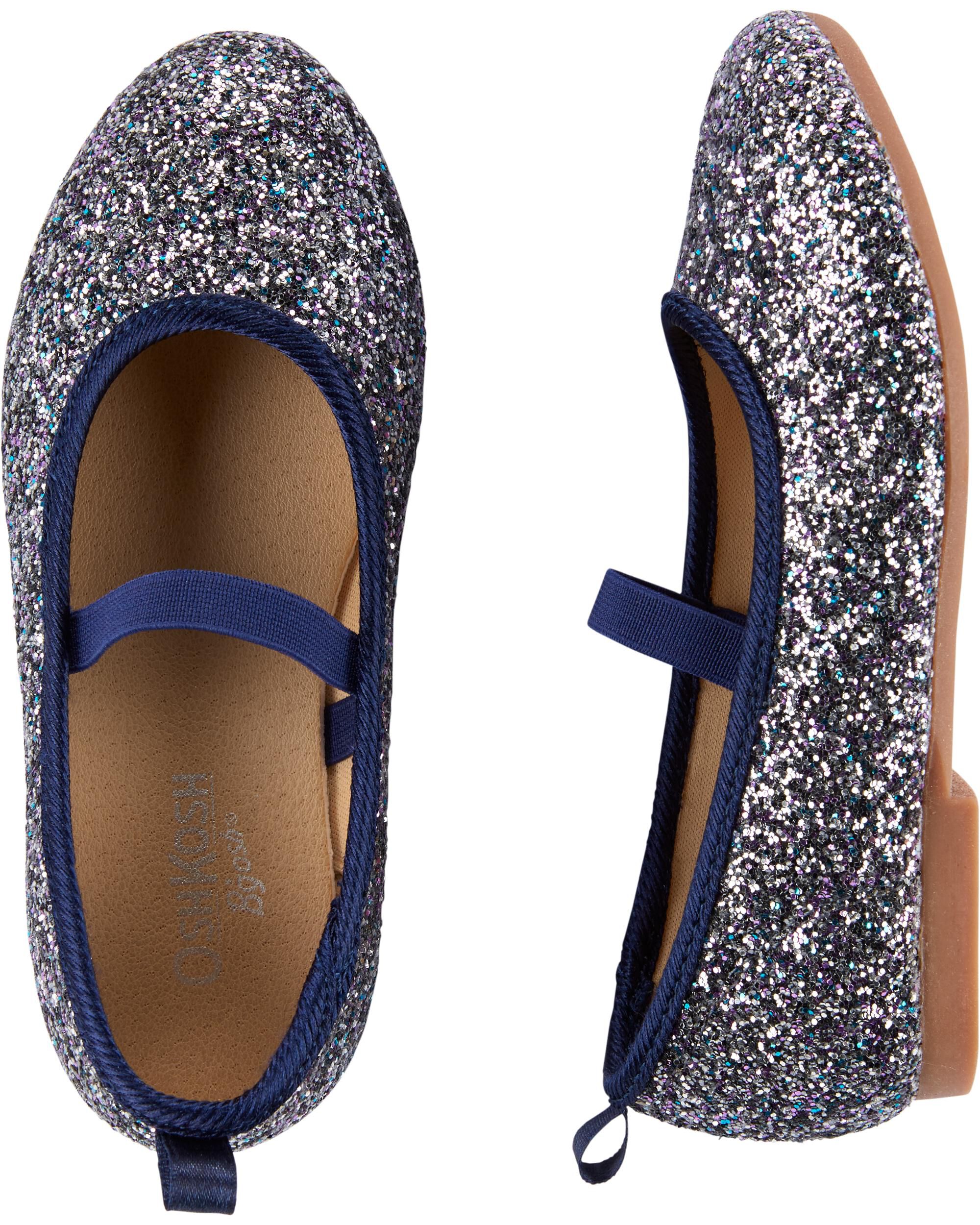 carter's glitter ballet flats