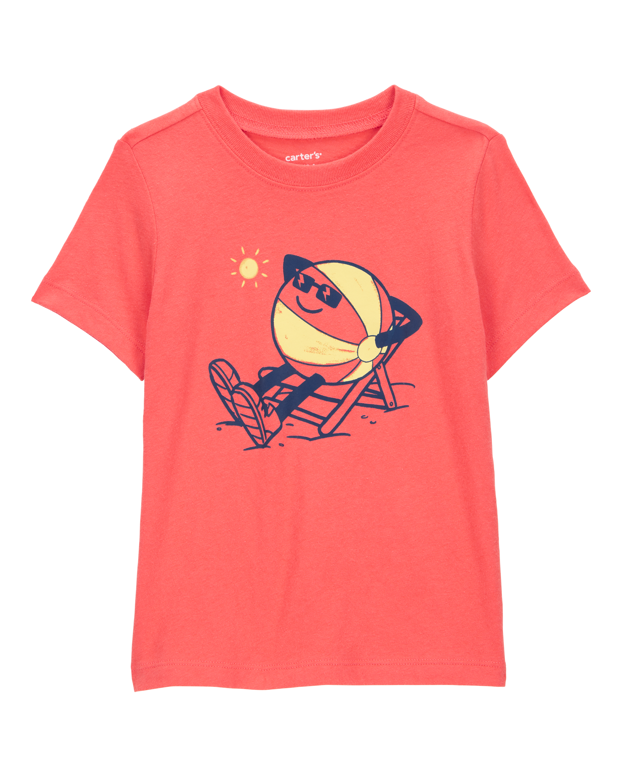 Toddler Boy Beachball Graphic Tee - Orange