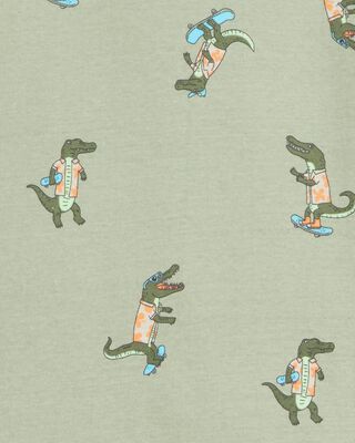 Product image 2 of Kid 4-Piece Alligator Cotton Pajamas