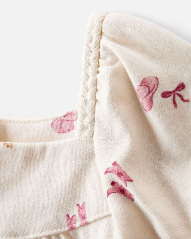 Product image 2 of Baby Girl Cowgirl Print Short-Sleeve Top - Cream