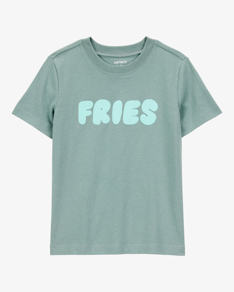 toddler boy fries short-sleeve graphic tee - green