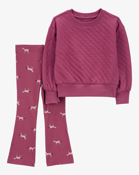  Product image 1 of Toddler 2-Piece Quilted Top & Legging Set