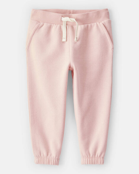 baby girl daydream fleece joggers - pink