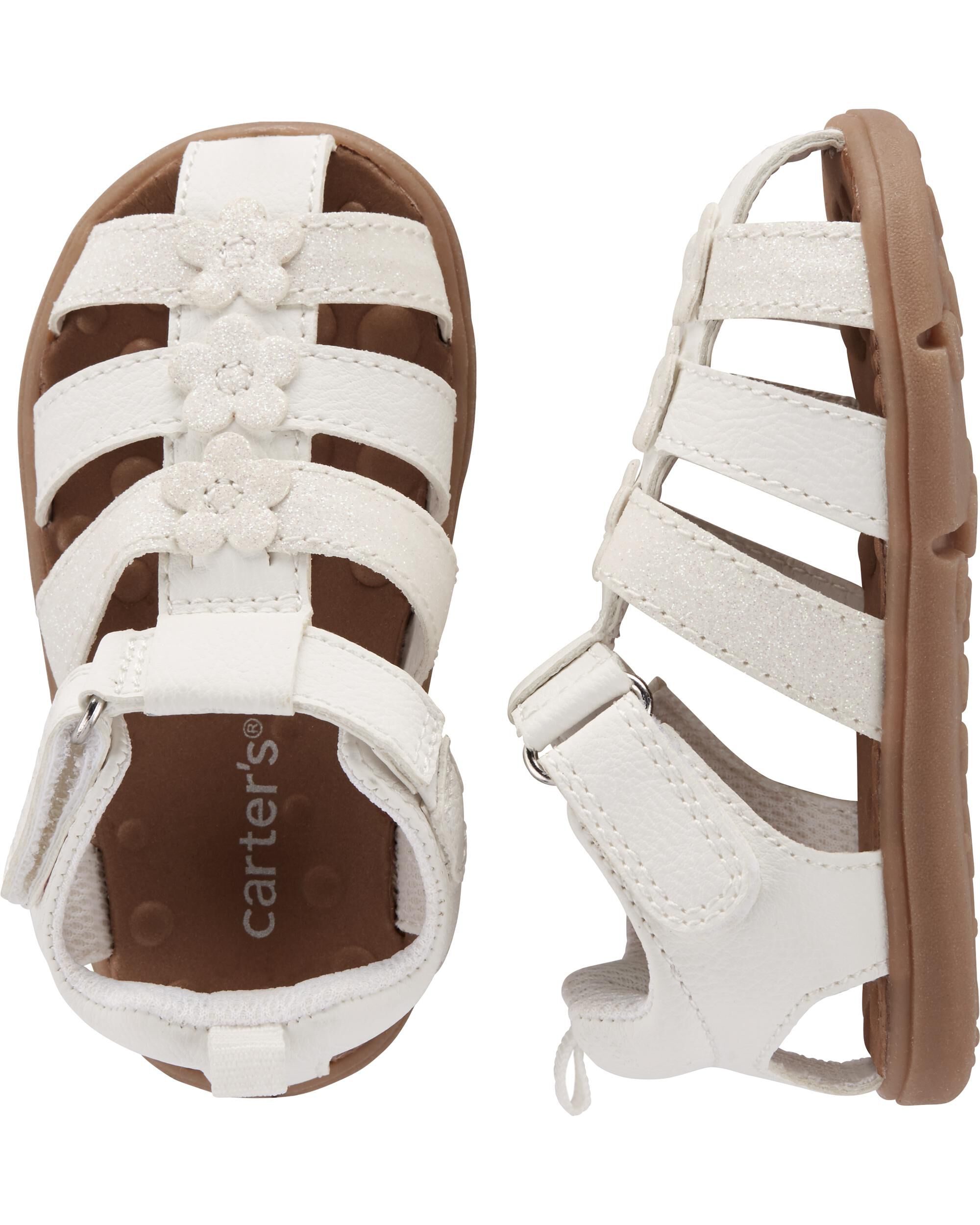 carter's white sandals