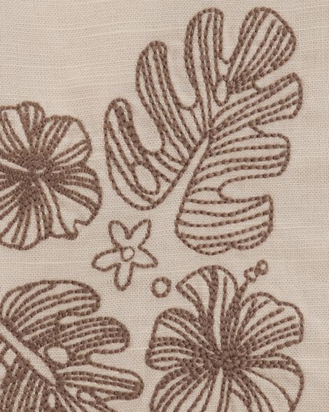  Product image 3 of Baby 2-Piece Shirt & Short Set with Embroidered Frog - Khaki