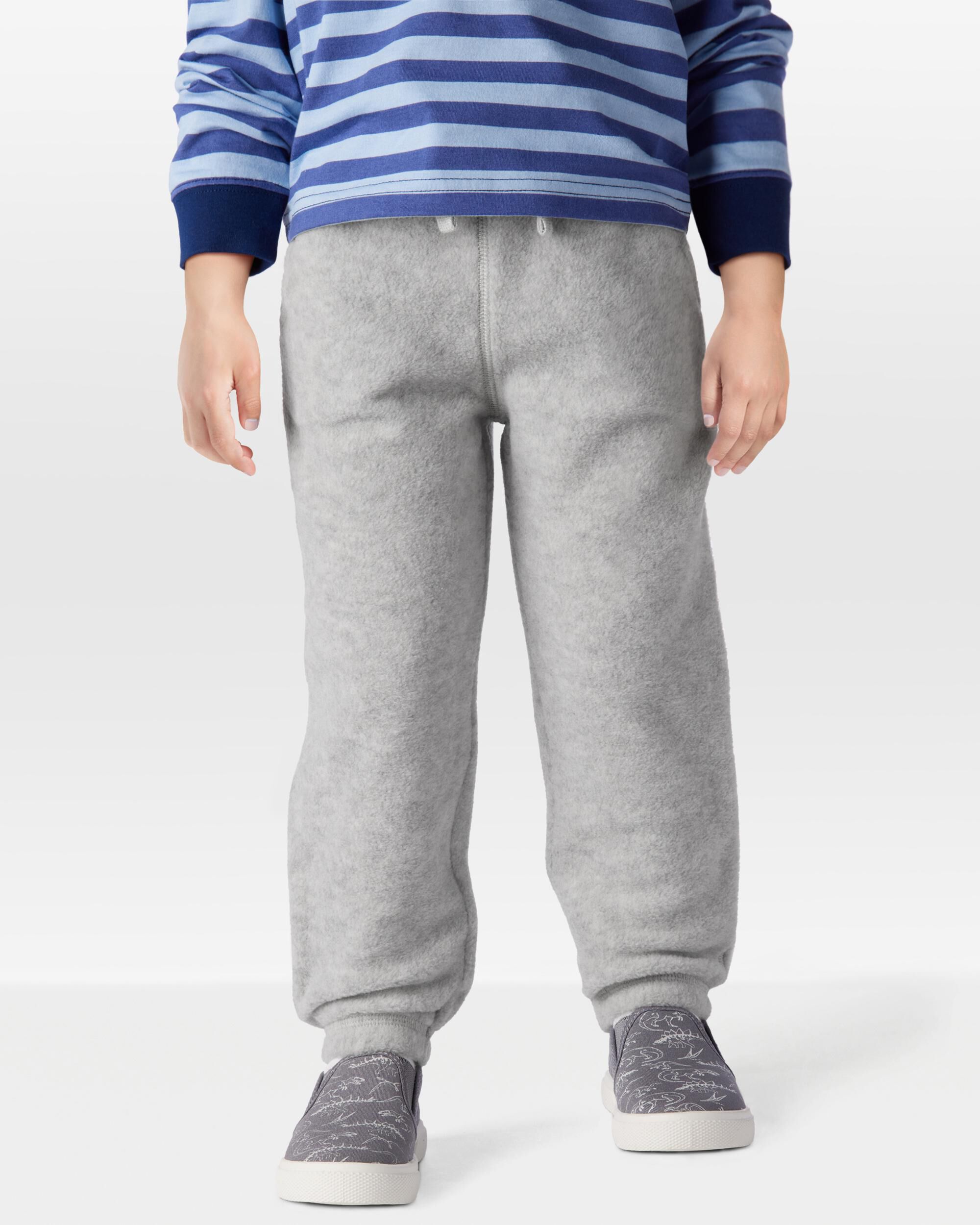 Toddler Pull-On Fleece Cinched-Hem Pants