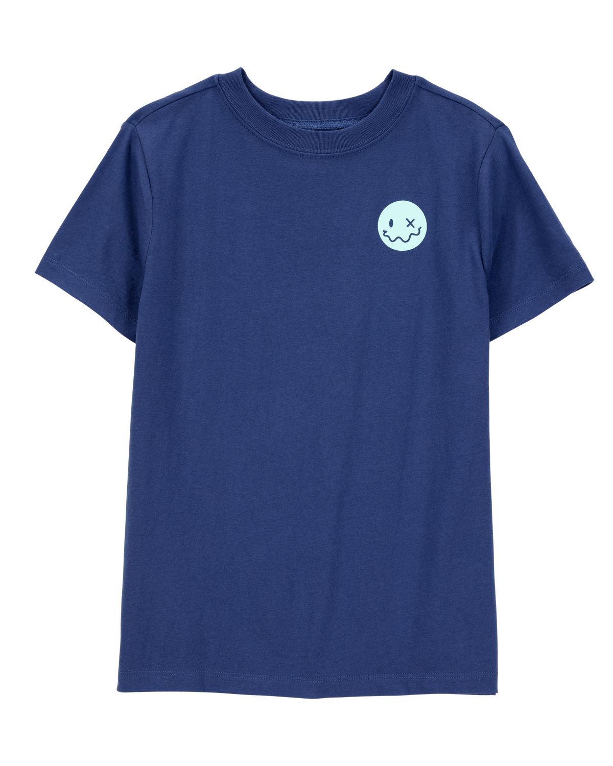 carter's Boys Smiley Face Short-Sleeve Graphic Tee - Navy